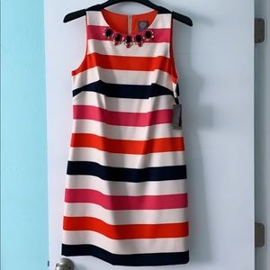 Jeweled Stripe Dress